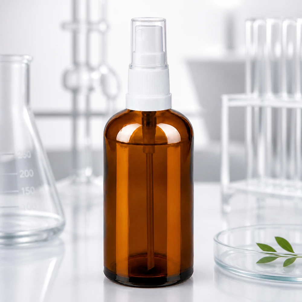 Robuste 100ml BrownLine Glasflasche mit Standardgewinde für industrielle und pharmazeutische Zwecke