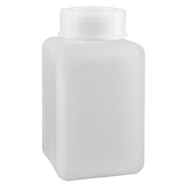 Láhev na chemikálie 1000ml, široké hrdlo z PE-HD, přírodní barva Láhev na chemikálie 1000ml, široké hrdlo z PE-HD, přírodní barva