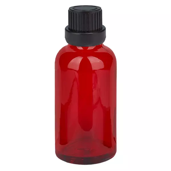 30ml láhev 11mm šroubovací uzávěr černý uzávěr s ochranou proti manipulaci RedLine UT18/30