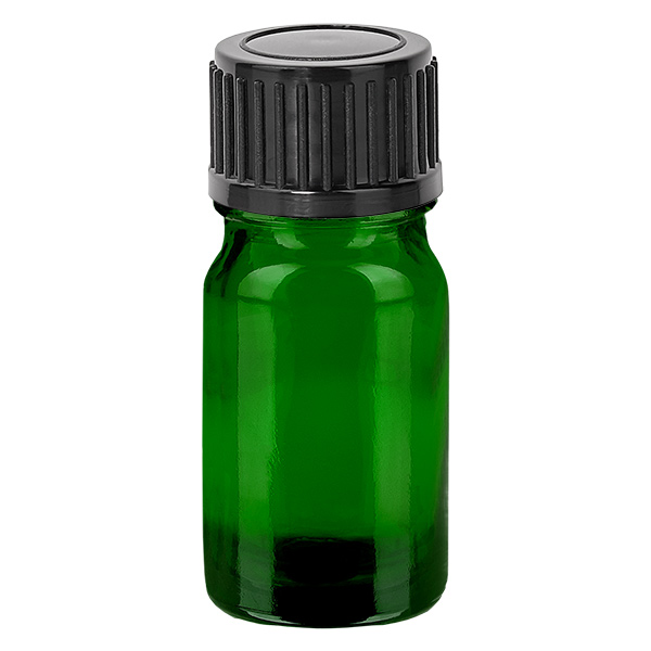 5ml láhev s 11mm šroubovacím uzávěrem černá Standard GreenLine UT18/5 5ml láhev s 11mm šroubovacím uzávěrem černá Standard GreenLine UT18/5