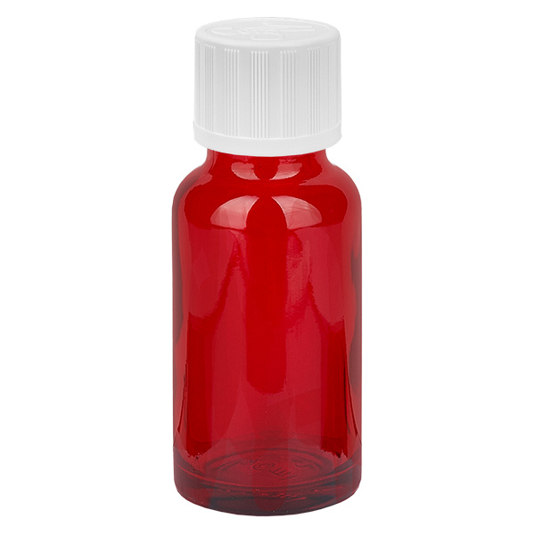 Lahvička s kapátkem 20ml 1,2mm bílá standardní uzávěr s dětskou pojistkou RedL. UT18/20 Lahvička s kapátkem 20ml 1,2mm bílá standardní uzávěr s dětskou pojistkou RedL. UT18/20