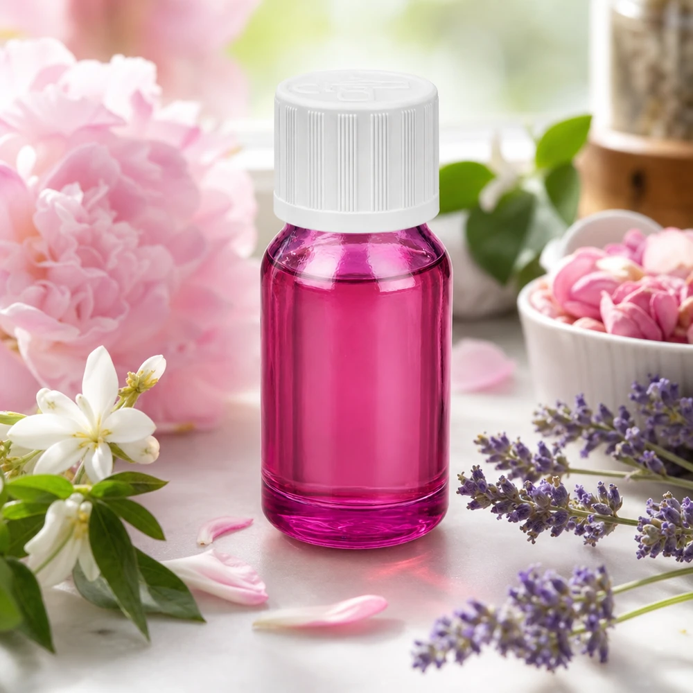 10ml Glasflasche PurpleLine mit STD Verschluss ideal für Reisegrößen und Proben