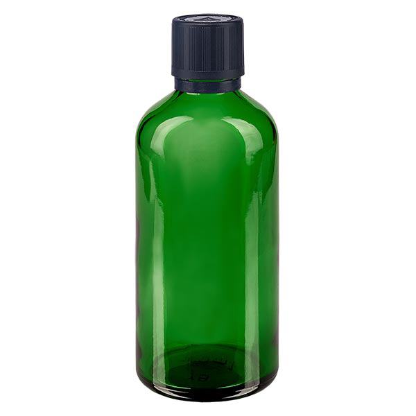 Lékárenská láhev zelená 100ml kapátko uzávěr prémiový 1mm černý uzávěr odolný proti manipulaci dětmi. Lékárenská láhev zelená 100ml kapátko uzávěr prémiový 1mm černý uzávěr odolný proti manipulaci dětmi.
