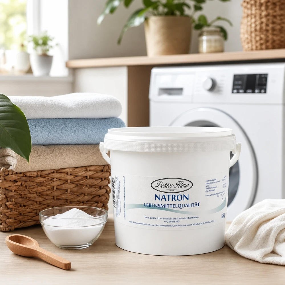 Hydrogenuhličitan sodný 5kg Doktor-Klaus Premium Natron 5kg von Doktor Klaus in umweltfreundlicher Verpackung für nachhaltige Haushaltsführung