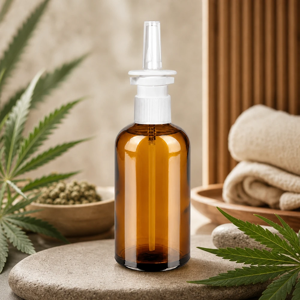 100ml lahvička na nosní sprej bílá/průhledná Standard BrownLine UT18/100 Professionelle Sprühflasche 100ml braun mit ergonomischem Design für einfache Handhabung