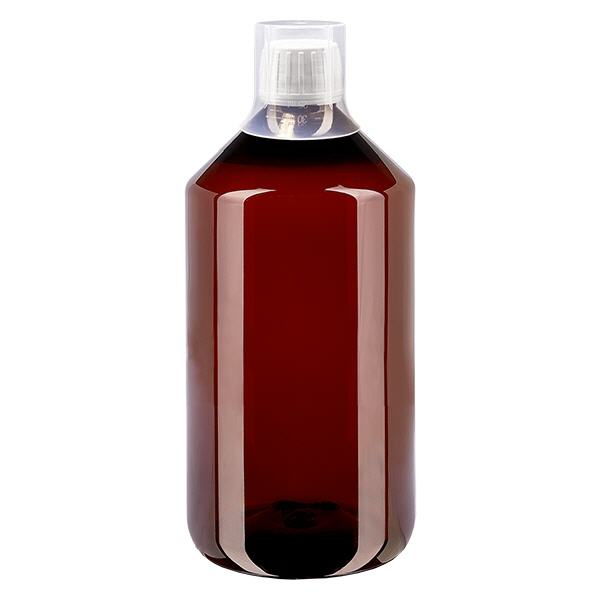 PET láhev 750ml s bílým uzávěrem s pojistkou proti manipulaci + kelímek PET láhev 750ml s bílým uzávěrem s pojistkou proti manipulaci + kelímek