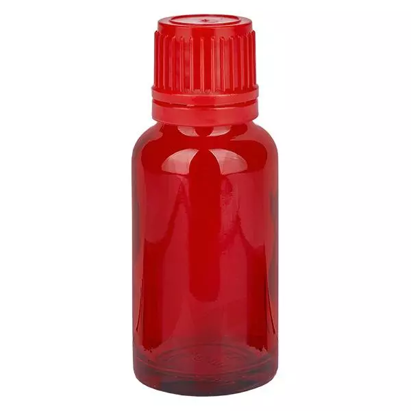 20ml láhev 11mm šroubovací uzávěr červená tamper-evidentní uzávěr RedLine UT18/20