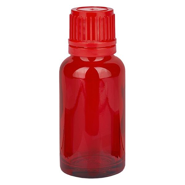 20ml láhev 11mm šroubovací uzávěr červená tamper-evidentní uzávěr RedLine UT18/20 20ml láhev 11mm šroubovací uzávěr červená tamper-evidentní uzávěr RedLine UT18/20