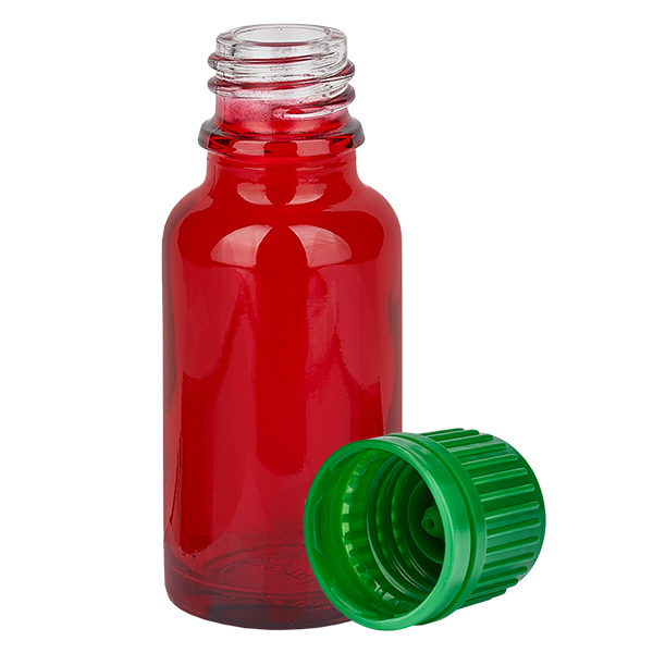 20ml lahvička 11mm šroubovací uzávěr zelený s pojistkou proti manipulaci RedLine UT18/20 20ml lahvička 11mm šroubovací uzávěr zelený s pojistkou proti manipulaci RedLine UT18/20
