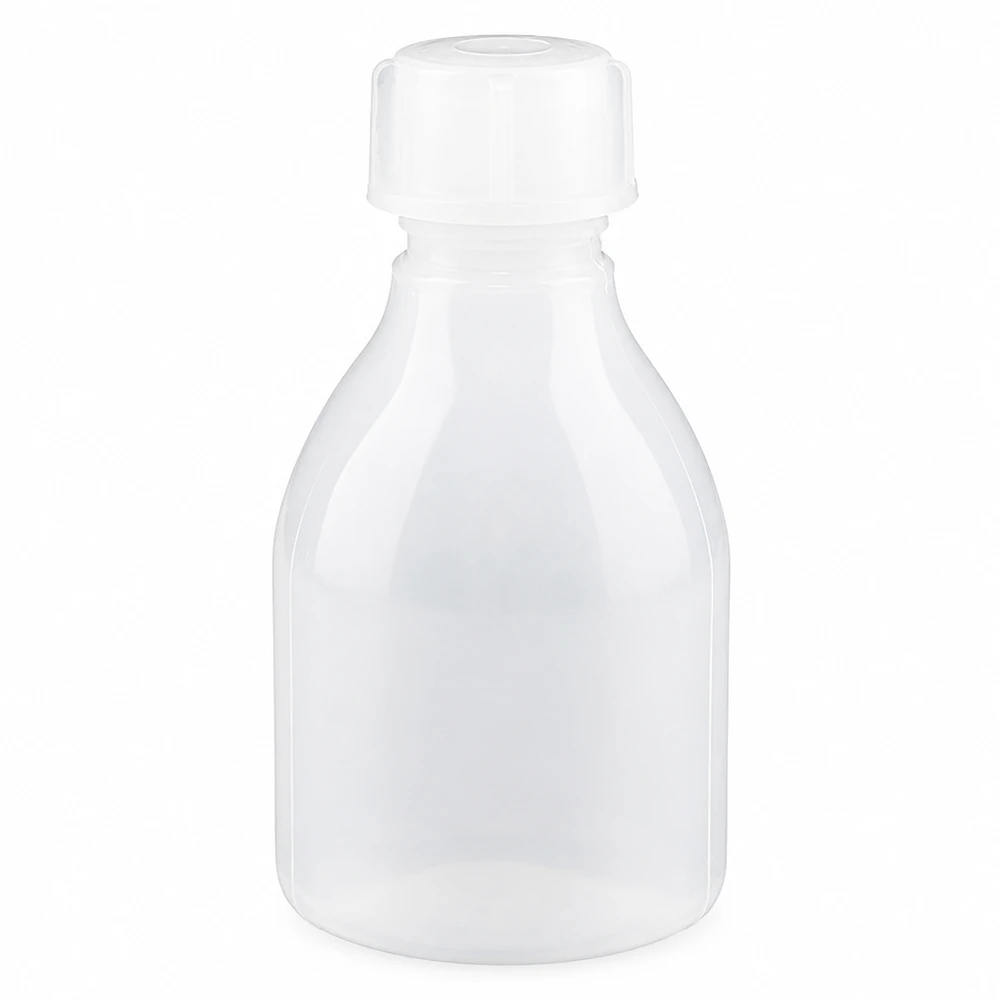 30ml šroubovací láhev, laboratorní láhev s úzkým hrdlem 30 ml láhev s úzkým hrdlem z bílého plastu se šroubovacím uzávěrem pro laboratorní použití