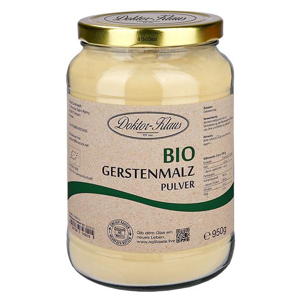 Slad z ječmene v prášku v bio kvalitě 950g Doktor-Klaus noWaste Slad z ječmene v prášku v bio kvalitě 950g Doktor-Klaus noWaste