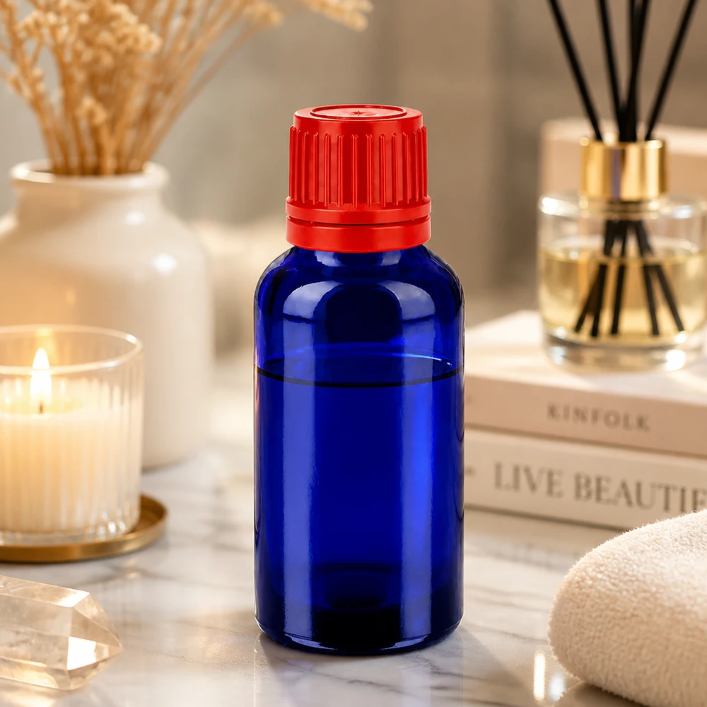 30ml Violettglasflasche mit kindersicherem Verschluss ideal für Bachblüten und homöopathische Mittel