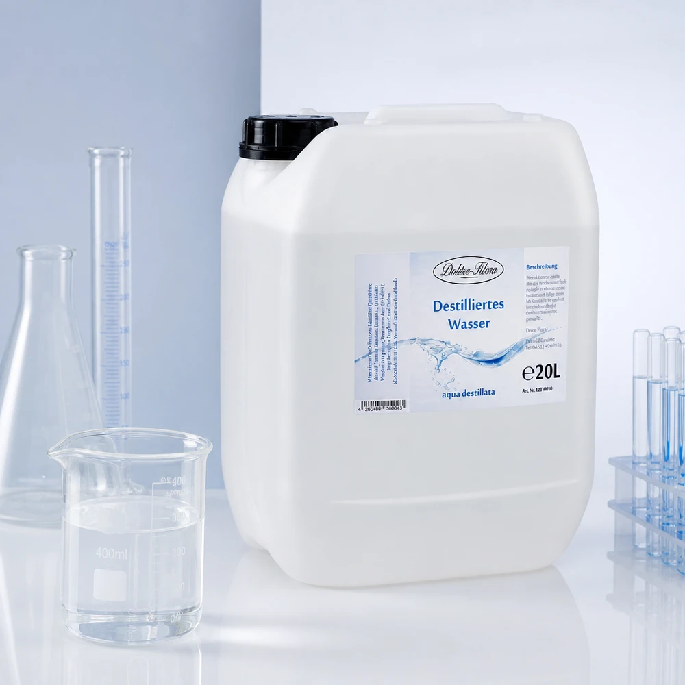 Destilovaná voda 20L Doktor-Klaus Hochreines destilliertes Wasser 20 Liter Doktor-Klaus für medizinische und technische Zwecke