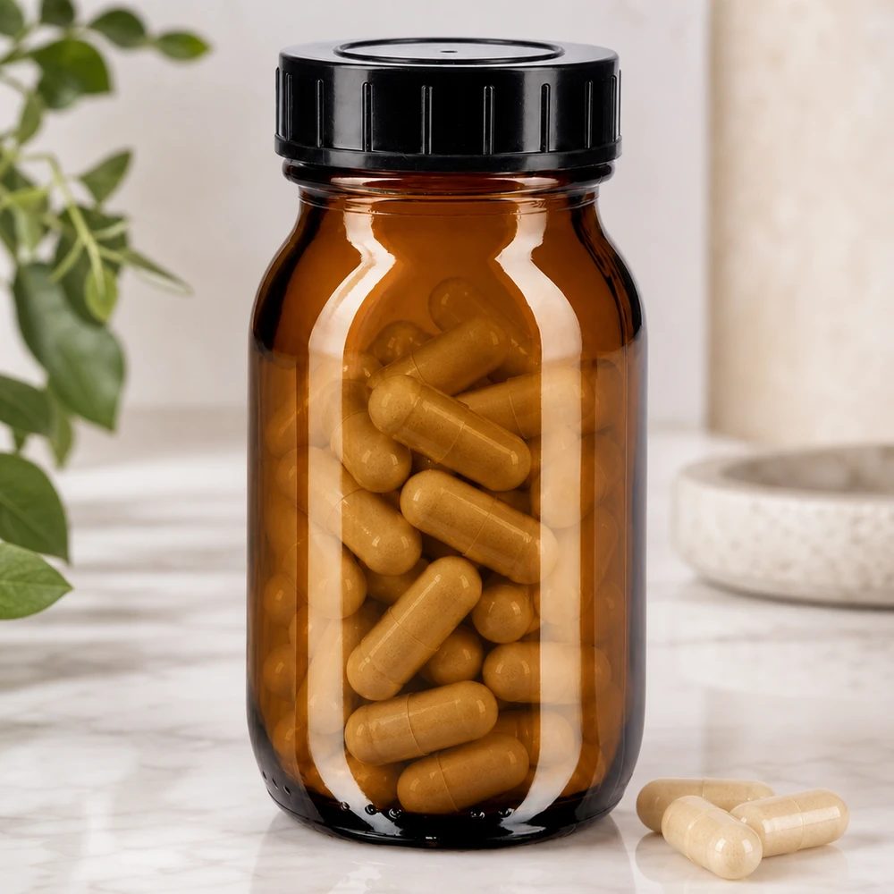 100ml láhev se širokým hrdlem jantarové sklo se šroubovacím uzávěrem 100ml láhev se širokým hrdlem jantarové sklo se šroubovacím uzávěrem