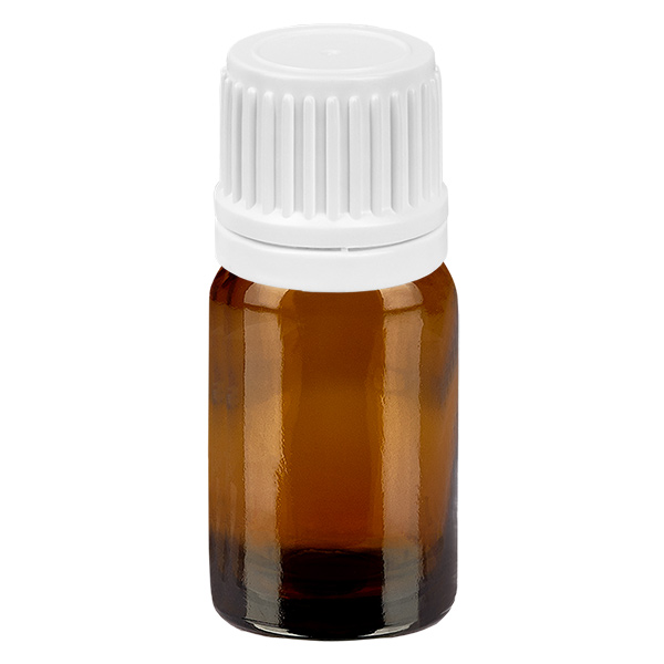 5ml lahvi&#269;ka s kap&#225;tkem 0,7 mm b&#237;l&#225; s uz&#225;v&#283;rem s ochranou proti manipulaci BrownLine UT18/5