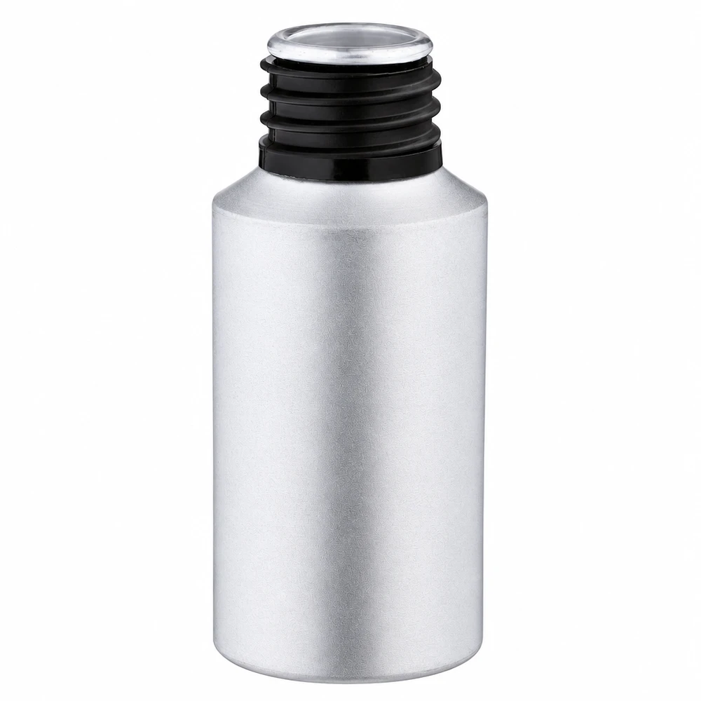 30ml mořená hliníková láhev s uzávěrem Silberne Aluflasche 30ml gebeiztes Finish - perfekt für DIY Kosmetik und Öle