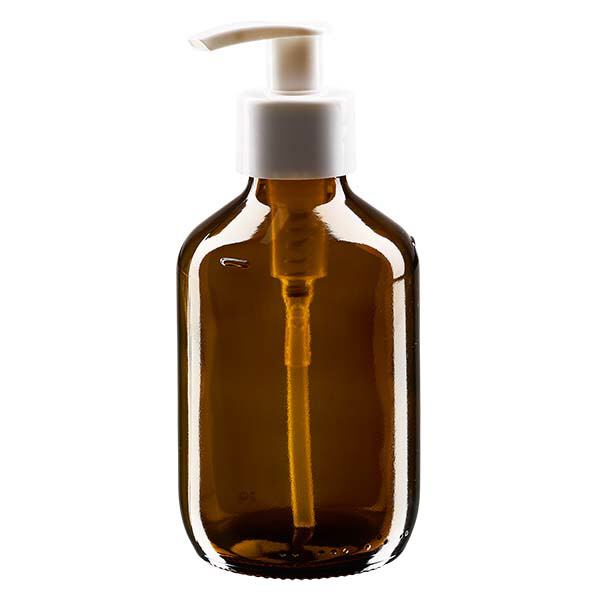 200ml lahvička na léky hnědá, s dávkovací pumpičkou bílá ApoGlas 200ml lahvička na léky hnědá, s dávkovací pumpičkou bílá ApoGlas