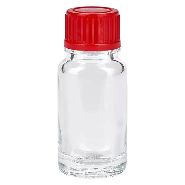 10ml láhev 11mm šroubovací uzávěr červená Standard ClearLine UT18/10 10ml láhev 11mm šroubovací uzávěr červená Standard ClearLine UT18/10