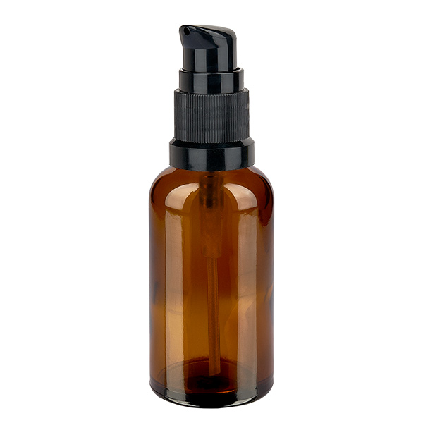 50ml l&#225;hev s pumpi&#269;kou &#269;ern&#225; Standard BrownLine UT18/50