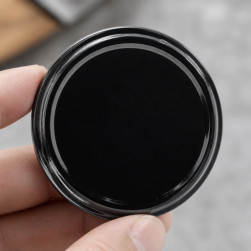 66 mm TO66 BasicSeal víčko černé UNiTWIST – detailní záběr, matný povrch, plastový okraj