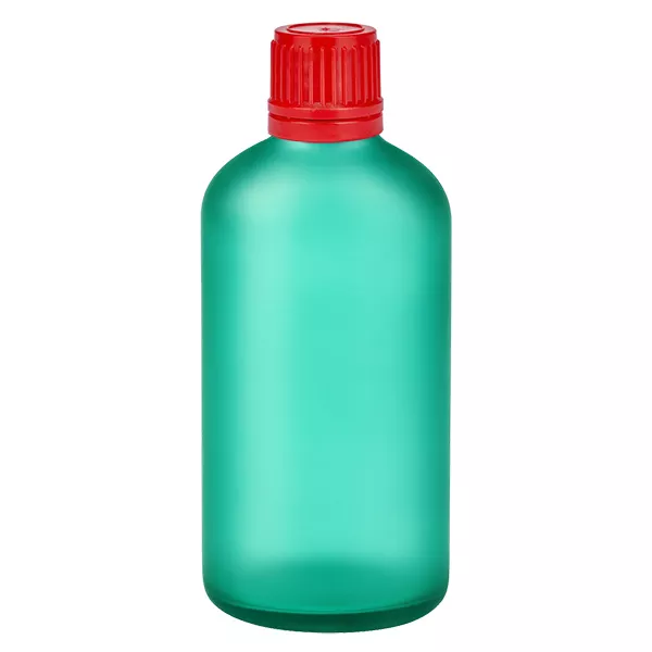 100ml láhev 11mm šroubovací uzávěr červený tamper-evidentní uzávěr GreenLine UT18/100 100ml láhev 11mm šroubovací uzávěr červený tamper-evidentní uzávěr GreenLine UT18/100