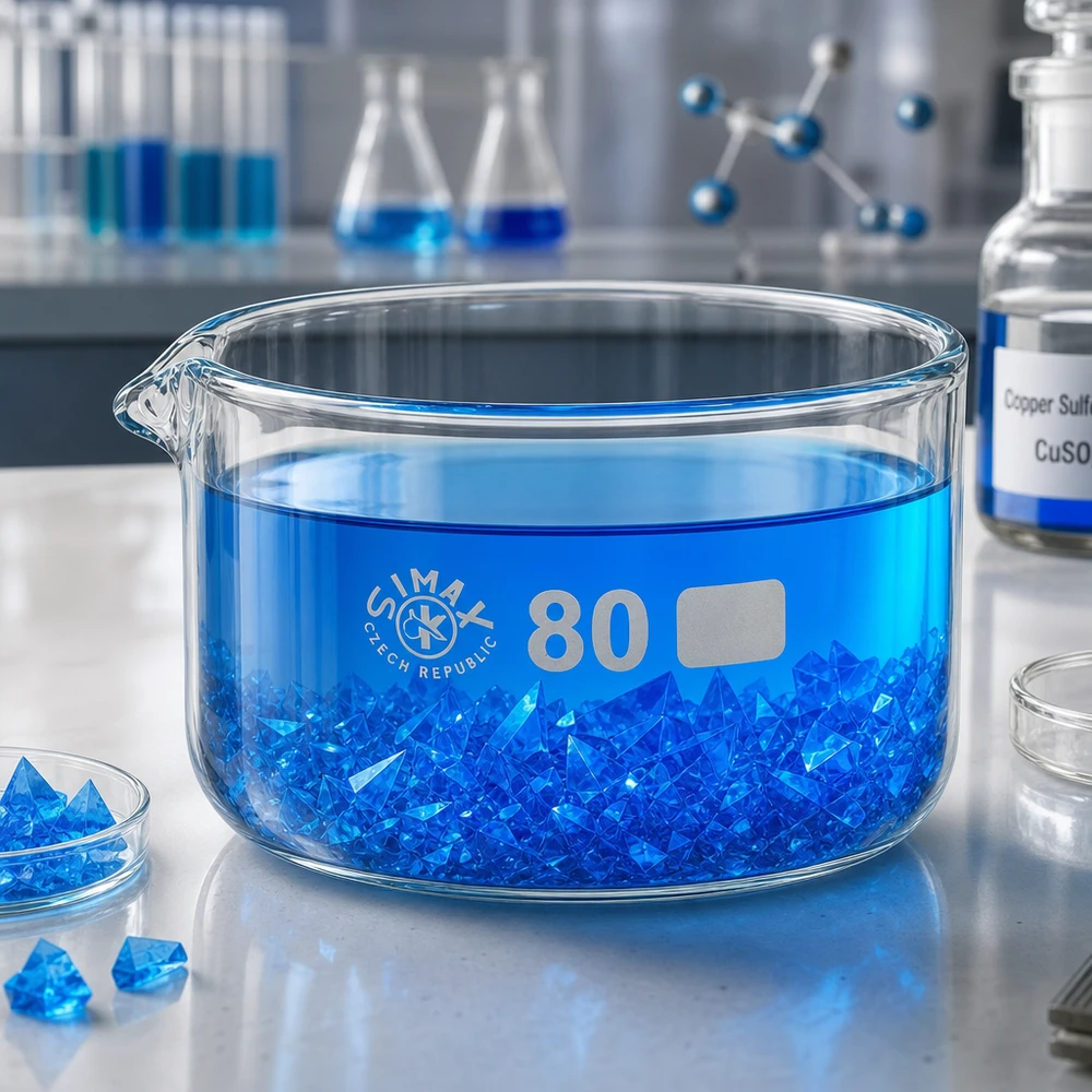 150ml krystalizační miska s výlevkou borosilikátová ø80mm Chemielabor Kristallisierschale 150ml aus hitzebeständigem Glas mit Ausguss