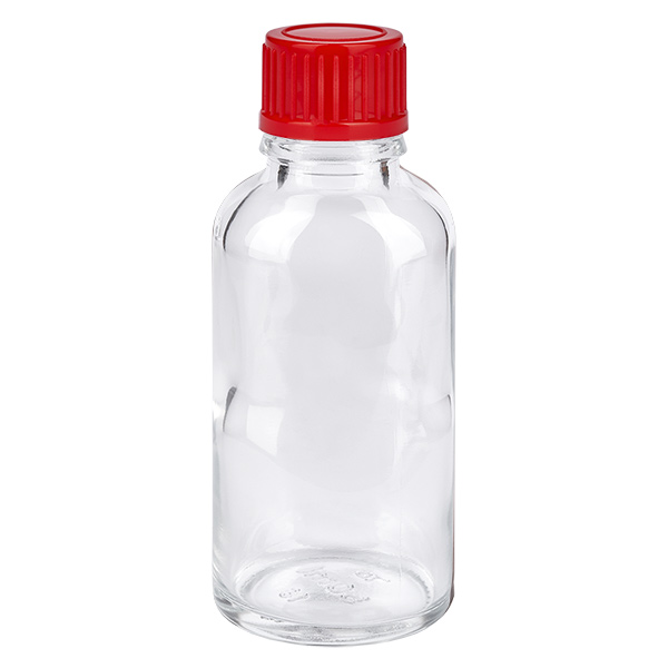 30ml láhev 11mm šroubovací uzávěr červená Standard ClearLine UT18/30 30ml láhev 11mm šroubovací uzávěr červená Standard ClearLine UT18/30