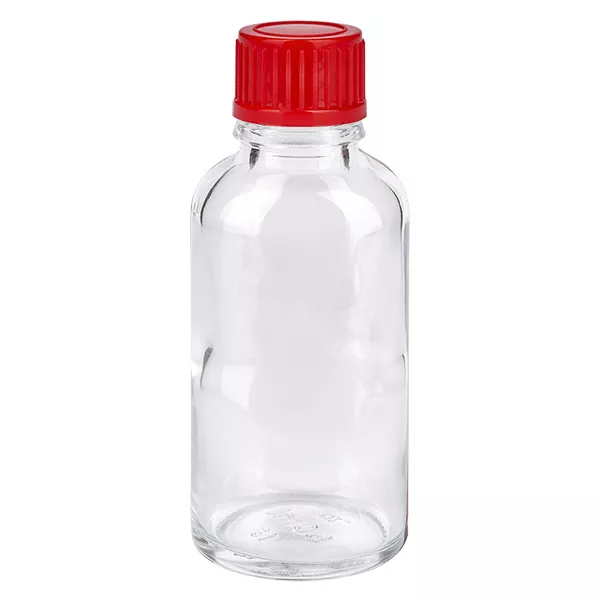 30ml láhev 11mm šroubovací uzávěr červená Standard ClearLine UT18/30 30ml láhev 11mm šroubovací uzávěr červená Standard ClearLine UT18/30