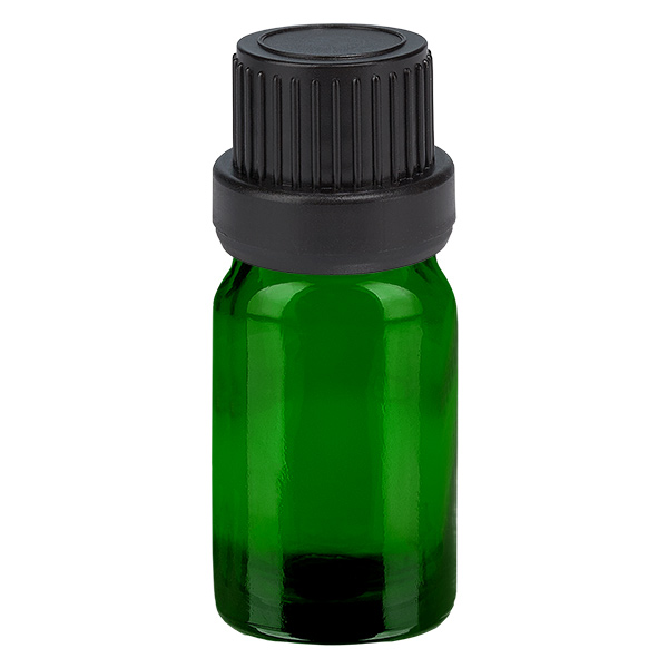 5ml lahvička s kapátkem 2mm černá tamper-evidentní uzávěr GreenLine UT18/5 5ml lahvička s kapátkem 2mm černá tamper-evidentní uzávěr GreenLine UT18/5