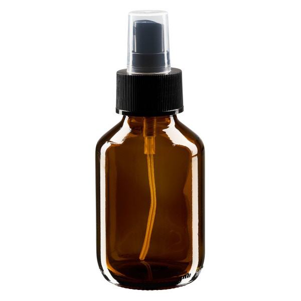 100ml lahvi&#269;ka na l&#233;ky hn&#283;d&#225;, s pumpi&#269;kov&#253;m rozpra&#353;ova&#269;em &#269;ern&#225; ApoGlas