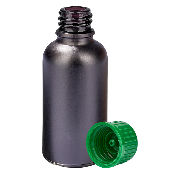 30ml láhev 11mm šroubovací uzávěr zelený standard BlackLine UT18/30 30ml láhev 11mm šroubovací uzávěr zelený standard BlackLine UT18/30