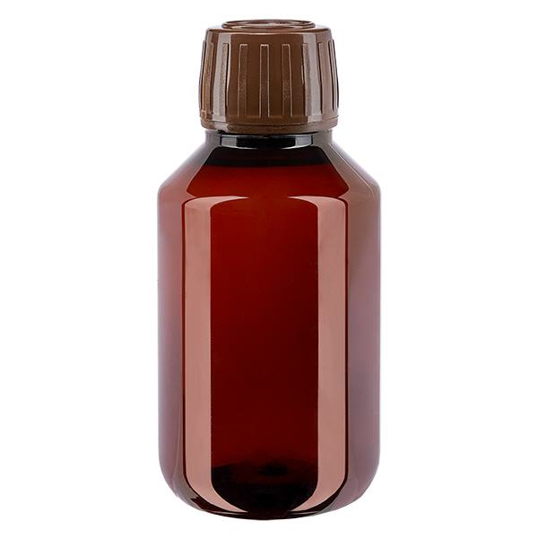 PET lahvička 100ml s hnědým uzávěrem, který lze vyjmout. PET lahvička 100ml s hnědým uzávěrem, který lze vyjmout.