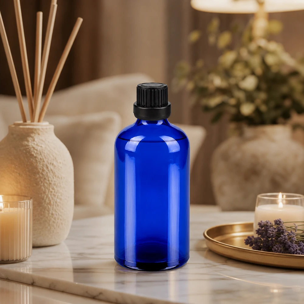 100ml lahvička s kapátkem 2mm černá s uzávěrem odolným proti manipulaci BlueLine UT18/100 100ml lahvička s kapátkem 2mm černá s uzávěrem odolným proti manipulaci BlueLine UT18/100