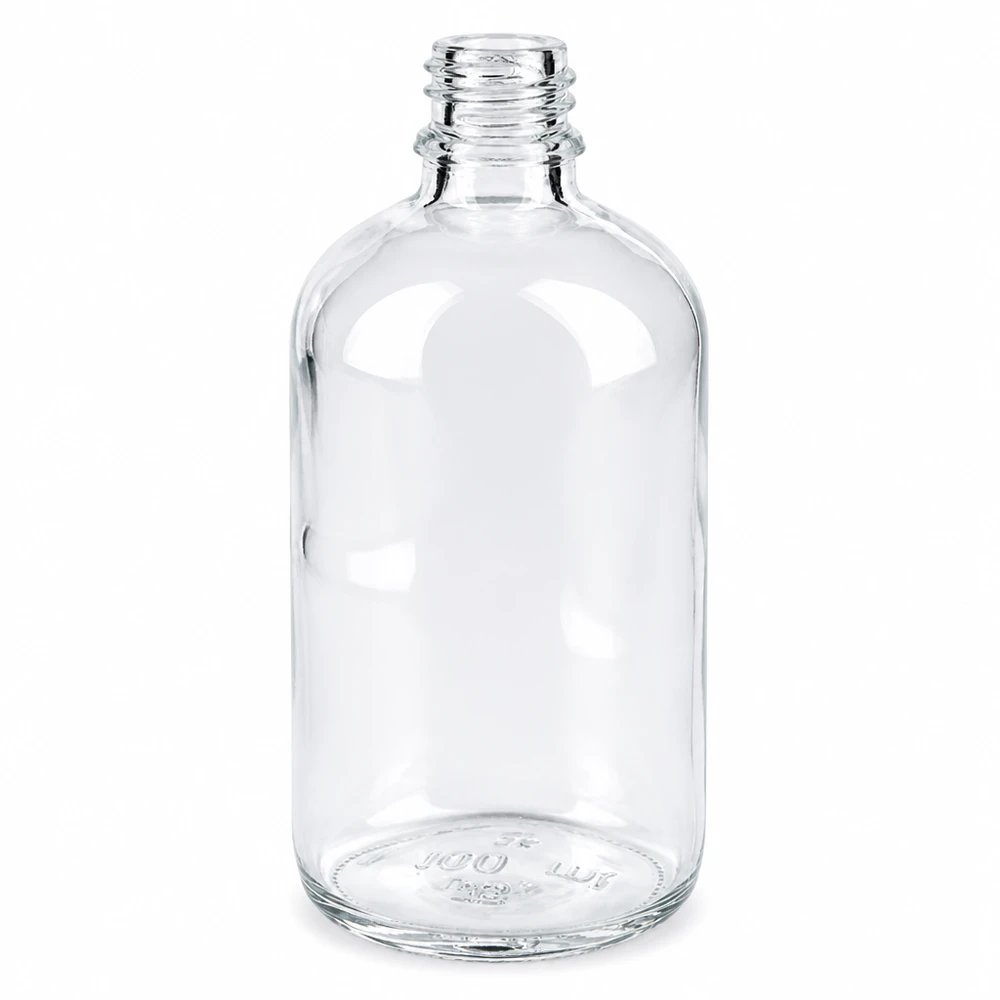 Klarglas Apothekenflasche ApoGlas 100ml mit präzisem Schraubverschluss für sichere Lagerung