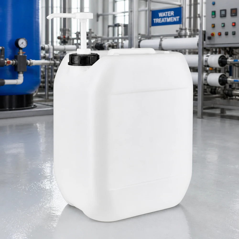 Robuster Vorratsbehälter 10 Liter mit Dosierpumpe für gewerbliche Reinigungs- und Desinfektionsmittel