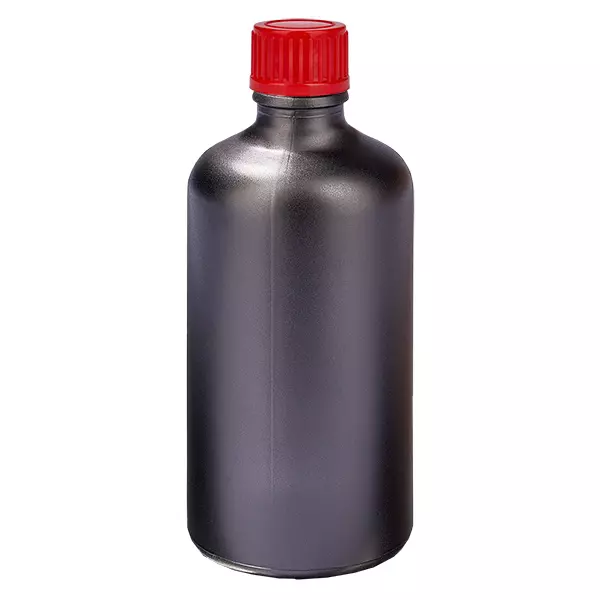 100ml láhev 11mm šroubovací uzávěr červená standard BlackLine UT18/100 100ml láhev 11mm šroubovací uzávěr červená standard BlackLine UT18/100