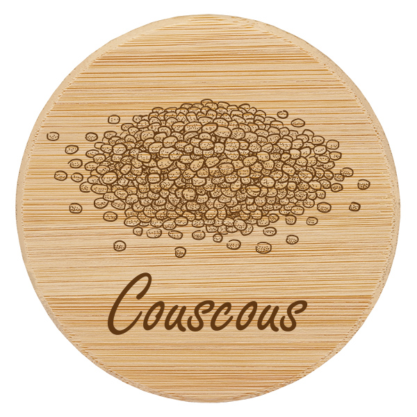 Couvercle en bois &quot;Couscous&quot; pour WECK RR100