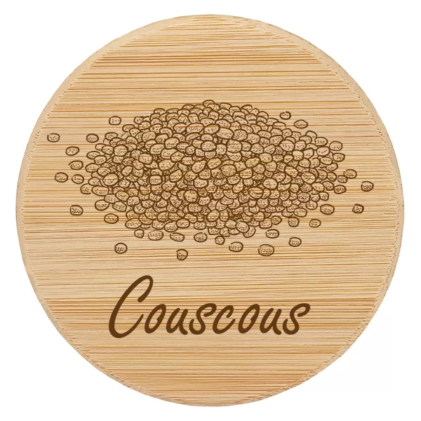 Couvercle en bois "Couscous" pour WECK RR100 Couvercle en bois "Couscous" pour WECK RR100