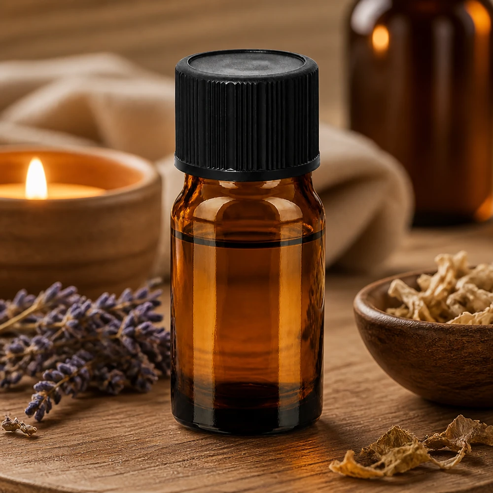 5ml lahvička s kapátkem 1mm černá standardní uzávěr BrownLine UT18/5 5ml BrownLine Flasche mit schwarzem Verschluss ideal für Essenzen und Konzentrate
