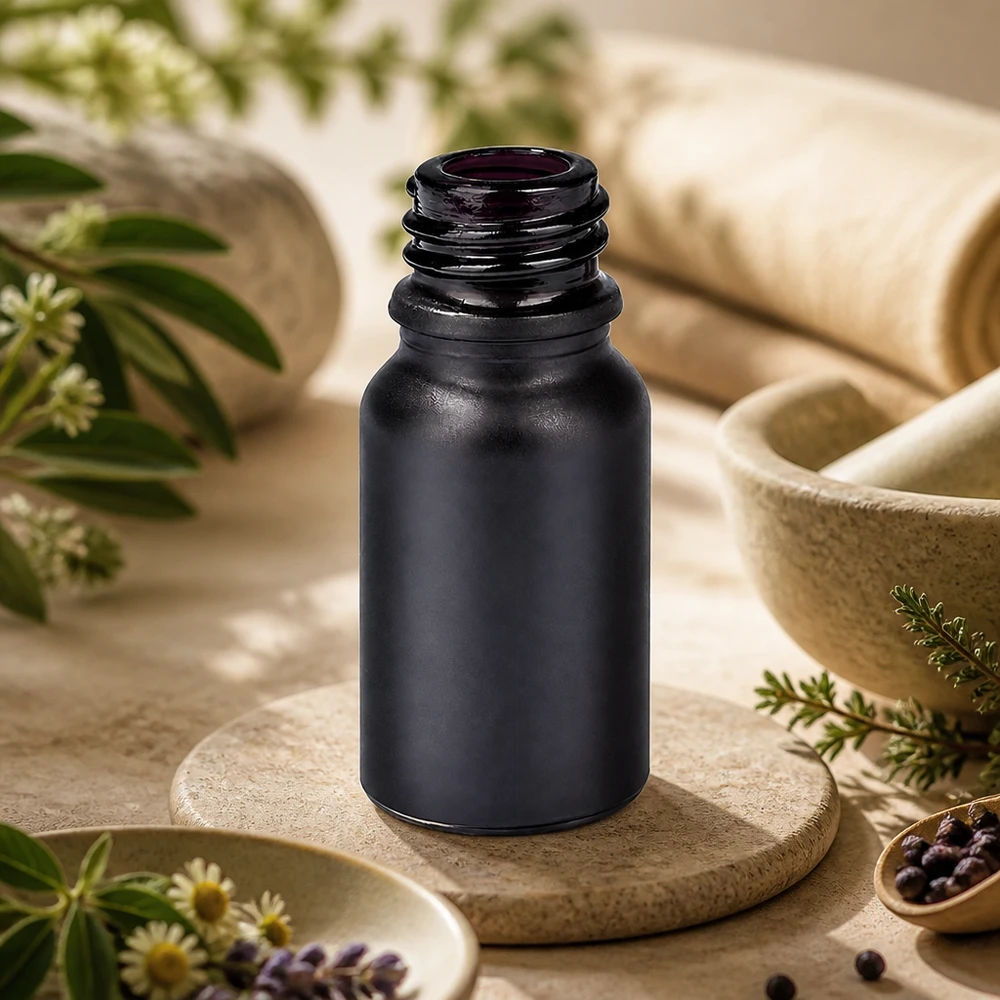 10ml dávkovací láhev BlackLine UT18/10 UNiTWIST Handliche 10ml Apothekerflasche BlackLine UT18/10 UNiTWIST ideal für mobile Anwendung und Reisen