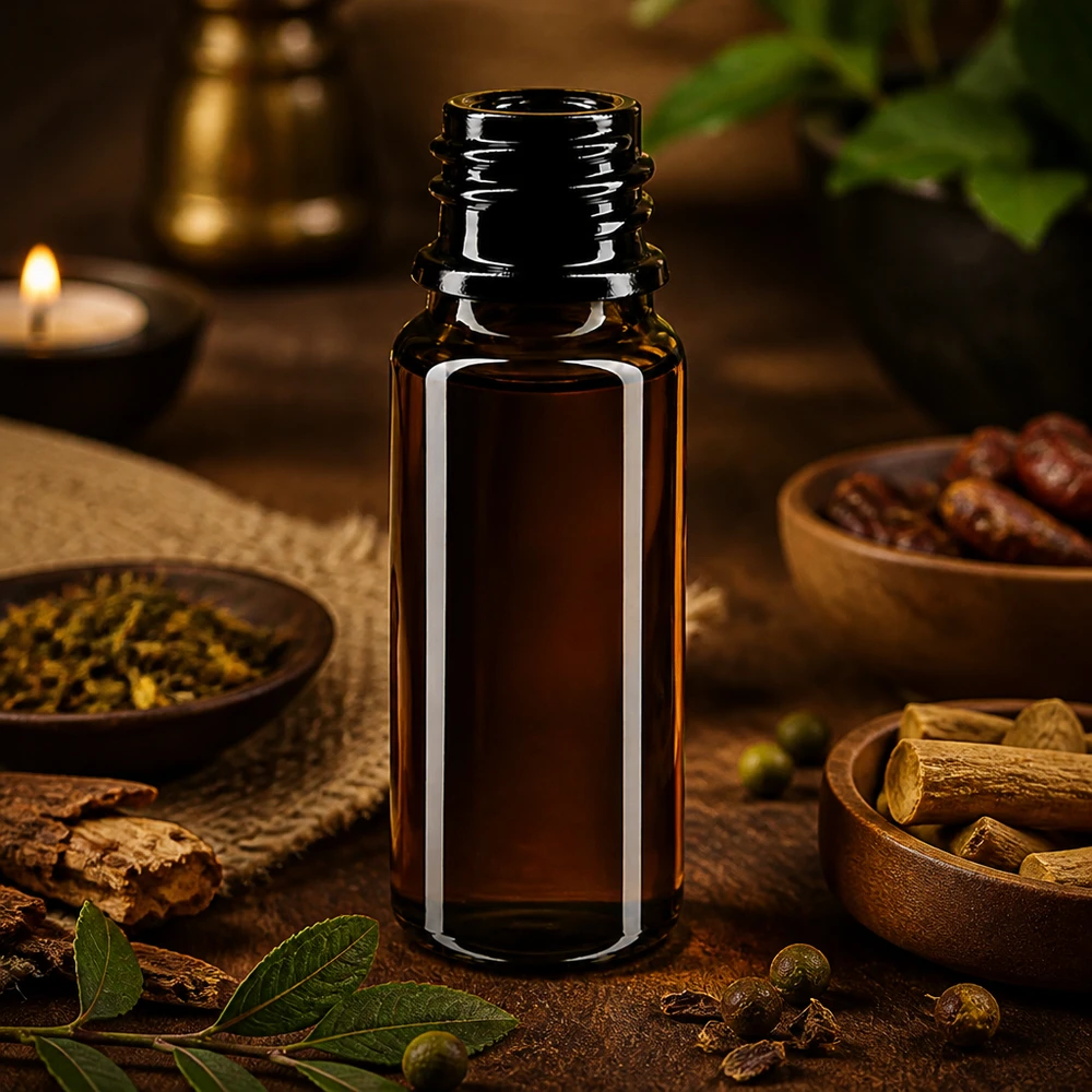 Lahvička z fialového skla 10ml DIN 18 (Mironglas) Violettglas Flasche 10ml DIN 18 mit Lichtschutz-Eigenschaften für optimale Haltbarkeit