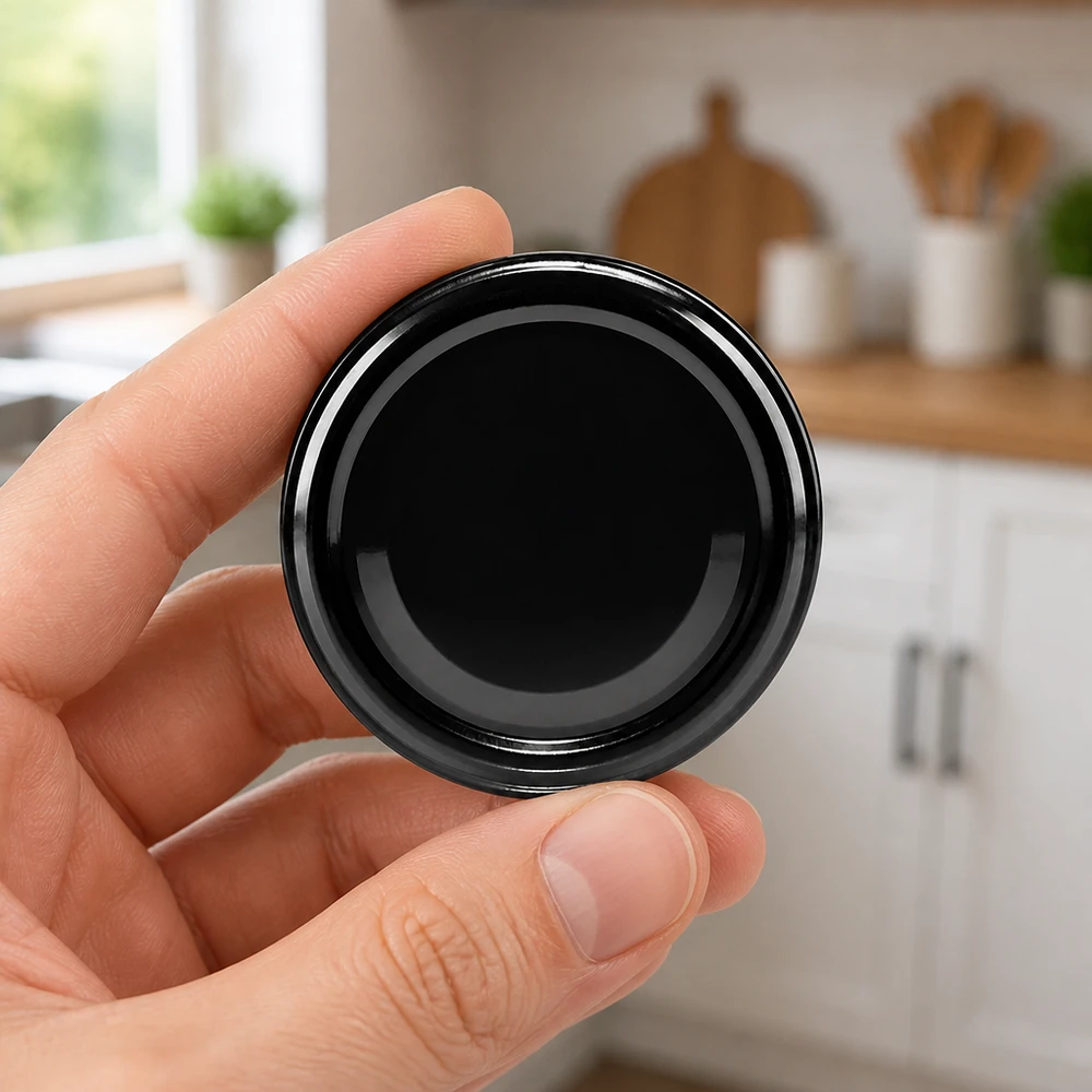 63mm víko BioSeal černé (TO63) UNiTWIST UNiTWIST TO63 černé odšroubovatelné víčko BioSeal unitemp, tepelně odolné, vhodné pro styk s potravinami