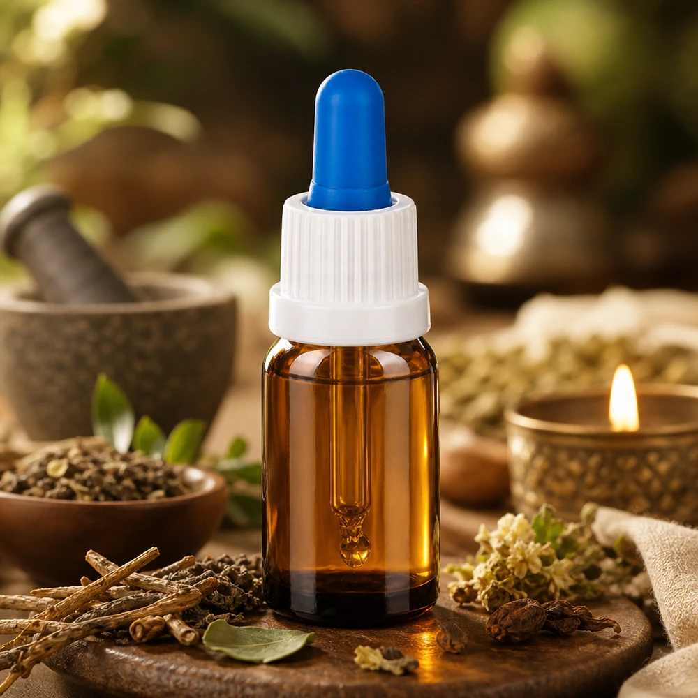 10ml pipetovací láhev bílá/modrý tamper evidentní uzávěr BrownLine UT18/10 Kompakte 10ml Pipettenflasche in Braun mit rutschfestem weißen Verschluss und blauer Tropfspitze