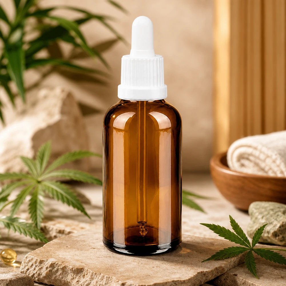50ml pipetovací láhev bílá s uzávěrem s ochranou proti manipulaci BrownLine UT18/50 Lichtschutz Pipettenflasche 50ml in Braunglas für langanhaltende Produktfrische