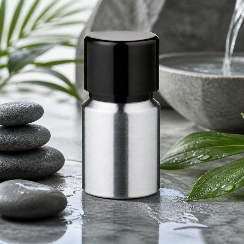 Langlebige 10ml Aluminium-Probenflasche mit geschliffenem Finish für Laboranwendungen