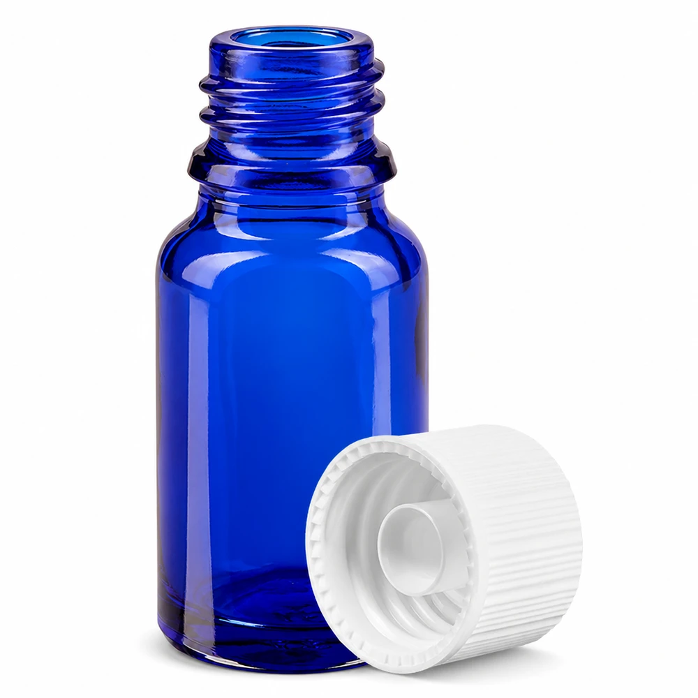 10ml láhev 11mm šroubovací uzávěr bílý standard BlueLine UT18/10