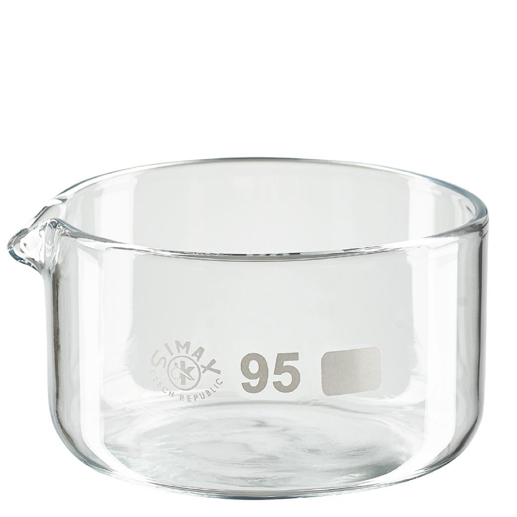 300ml krystaliza&#269;n&#237; miska s borosilik&#225;tovou v&#253;levkou &#248;95mm
