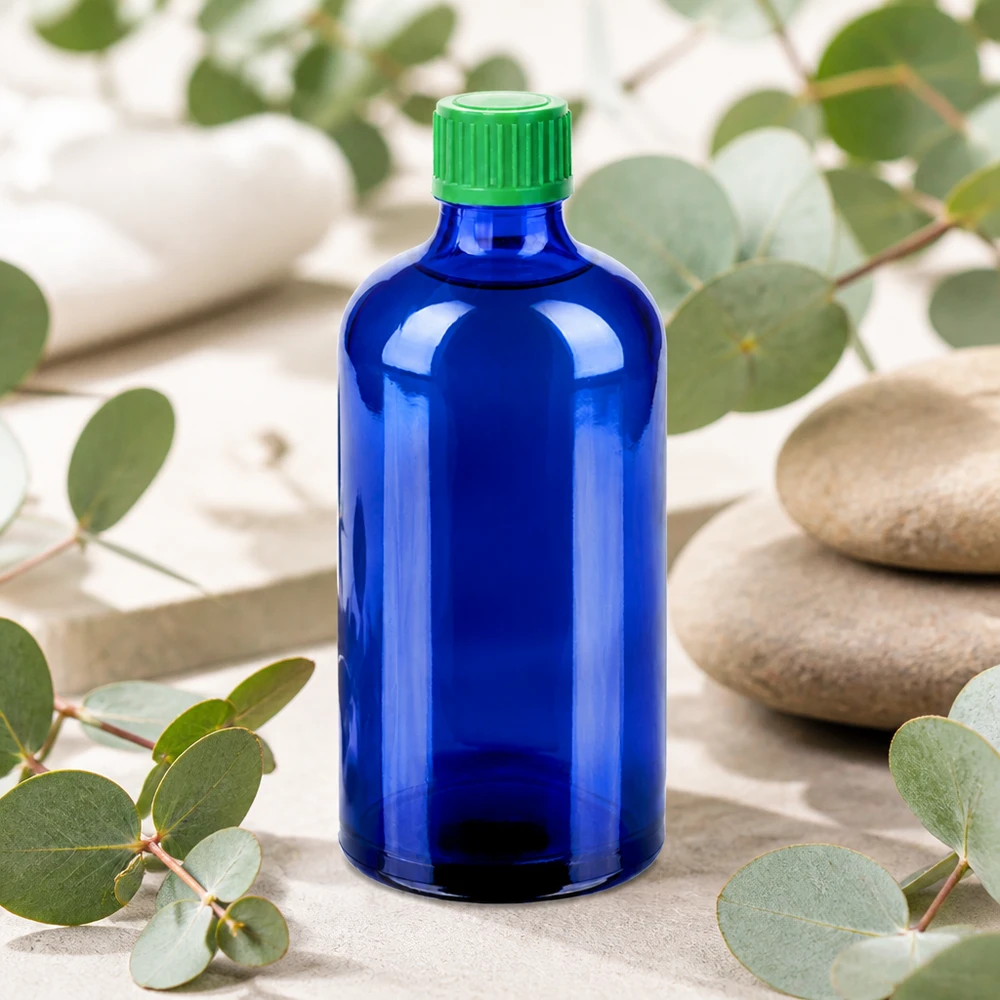 Umweltfreundliche Glasflasche 100ml wiederverwendbar für nachhaltige Kosmetik und Wellness