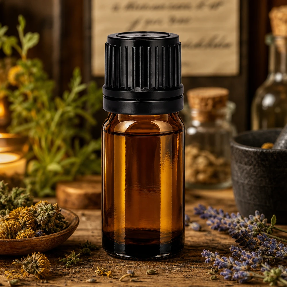 5ml láhev 11mm šroubovací uzávěr černý tamper evidentní uzávěr BrownLine UT18/5 Professionelle 5ml Apotheker Glasflasche mit SV Verschluss für Kosmetik und Naturheilkunde