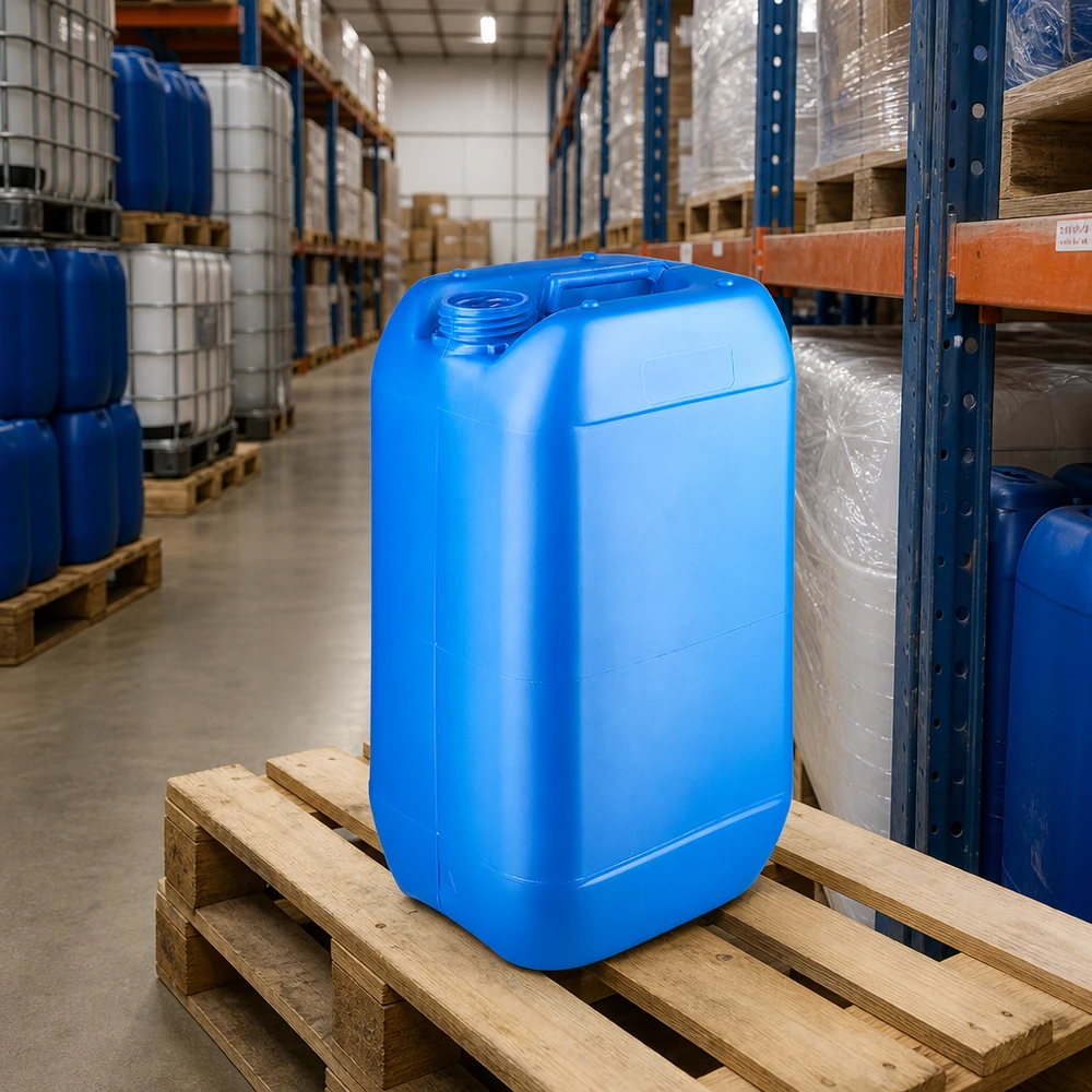 Kanystr 15 litrů modrý bez uzávěru UN-geprüfter Kunststoffbehälter 15 L blau verschlusslos für Gefahrgut und Chemikalientransport